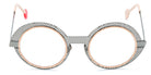 Sabine Be® Be Val De Loire Hole SB Be Val De Loire Hole 493 50 - Dark Ruthenium Polished Perforated / Polished Rose Gold Eyeglasses