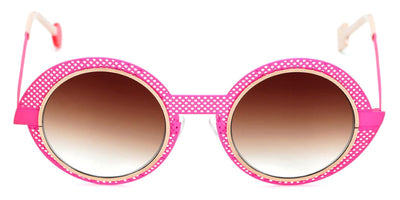 Sabine Be® Be Val De Loire Hole Sun SB Be Val De Loire Hole Sun 497 50 - Satin Neon Pink Perforated / Polished Rose Gold Sunglasses