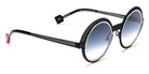 Sabine Be® Be Val De Loire Hole Sun SB Be Val De Loire Hole Sun 509 50 - Satin Midnight Blue Perforated / Polished Palladium Sunglasses