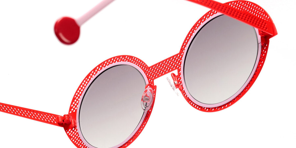 Sabine Be® Be Val De Loire Hole Sun SB Be Val De Loire Hole Sun 566 50 - Satin Neon Orange Perforated / Satin Baby Pink Sunglasses