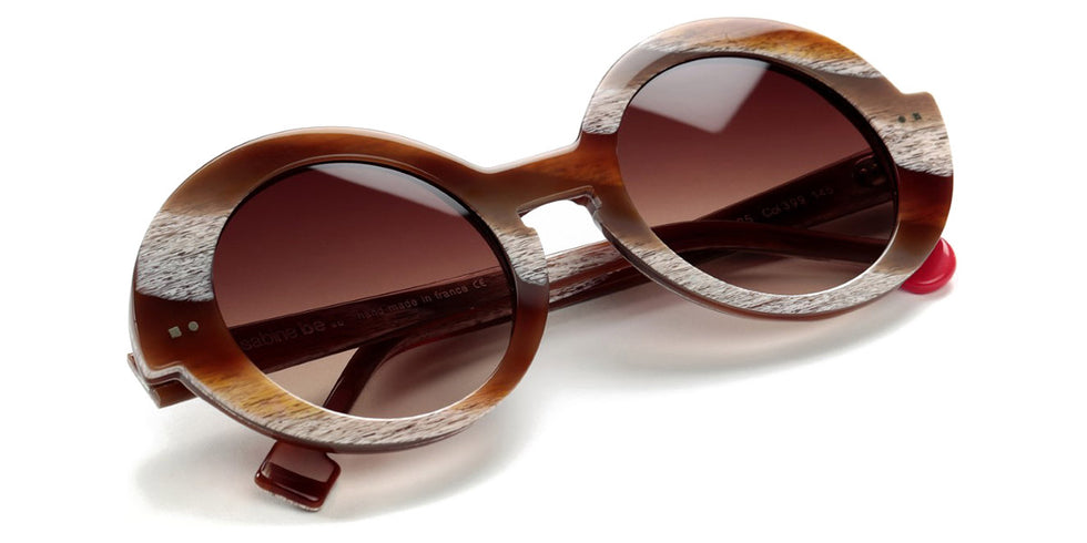 Sabine Be® Be Val De Loire Sun SB Be Val De Loire Sun 399 51 - Shiny Vintage Horn Sunglasses
