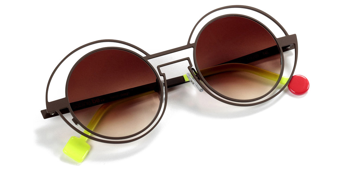 Sabine Be® Be Val De Loire Wire Sun SB Be Val De Loire Wire Sun 205 50 - Satin Dark Choco Sunglasses