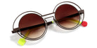Sabine Be® Be Val De Loire Wire Sun SB Be Val De Loire Wire Sun 205 50 - Satin Dark Choco Sunglasses