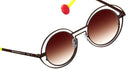 Sabine Be® Be Val De Loire Wire Sun SB Be Val De Loire Wire Sun 205 50 - Satin Dark Choco Sunglasses
