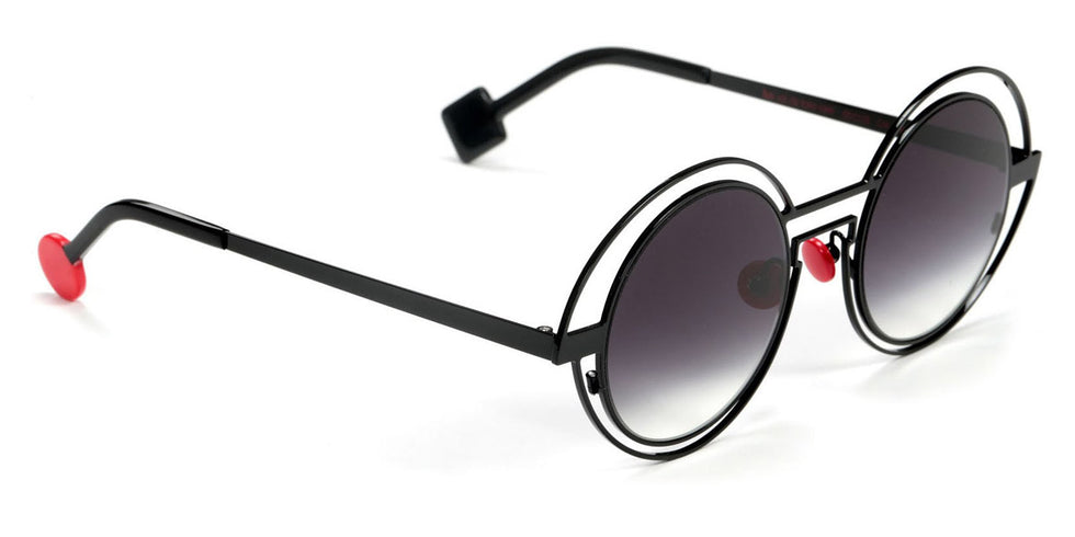 Sabine Be® Be Val De Loire Wire Sun SB Be Val De Loire Wire Sun black01 50 - Lacquered Black Sunglasses