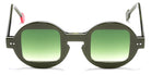 Sabine Be® Be Whaouh ! Sun SB Be Whaouh ! Sun 170 42 - Shiny Translucent Dark Green / White / Shiny Translucent Dark Green Sunglasses