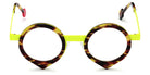 Sabine Be® Be Yang - Shiny Veined Tortoise / Satin Neon Yellow Eyeglasses
