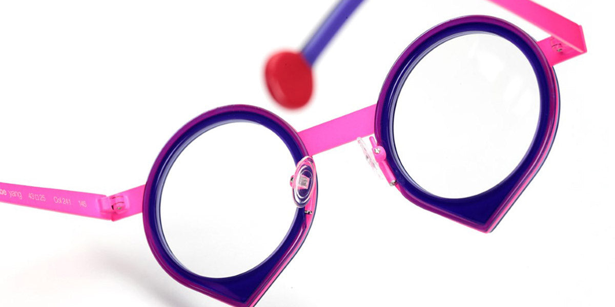 Sabine Be® Be Yang - Shiny Purple / Satin Neon Pink Eyeglasses