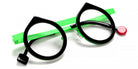 Sabine Be® Be Yin - Shiny Dark Choco / Satin Neon Green Eyeglasses