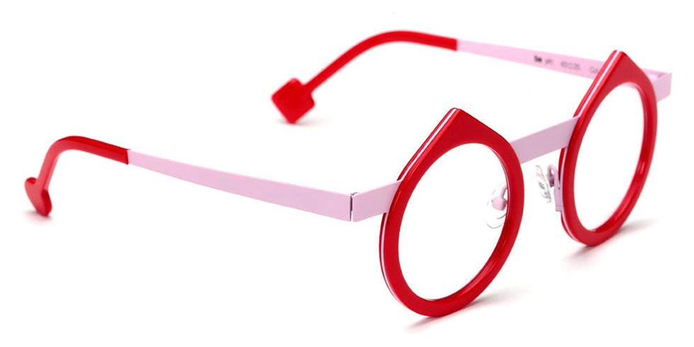 Sabine Be® Be Yin - Shiny Red / Satin Baby Pink Eyeglasses