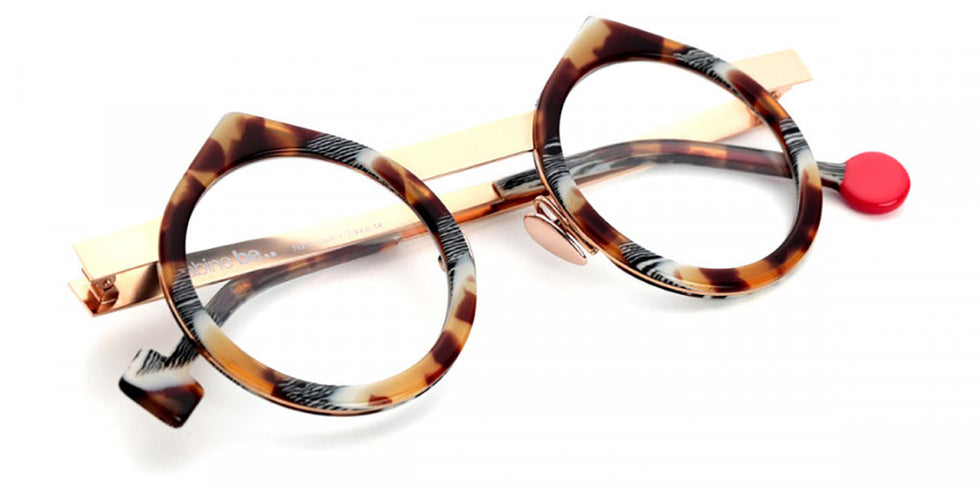 Sabine Be® Be Yin - Shiny Vintage Tortoise / Polished Rose Gold Eyeglasses
