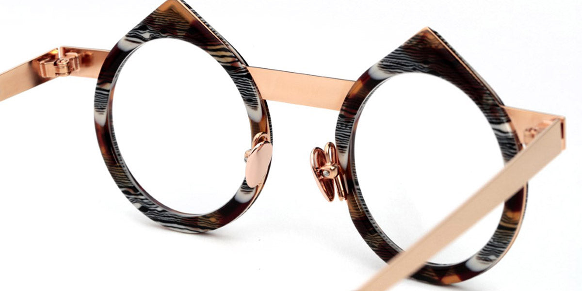Sabine Be® Be Yin - Shiny Vintage Tortoise / Polished Rose Gold Eyeglasses