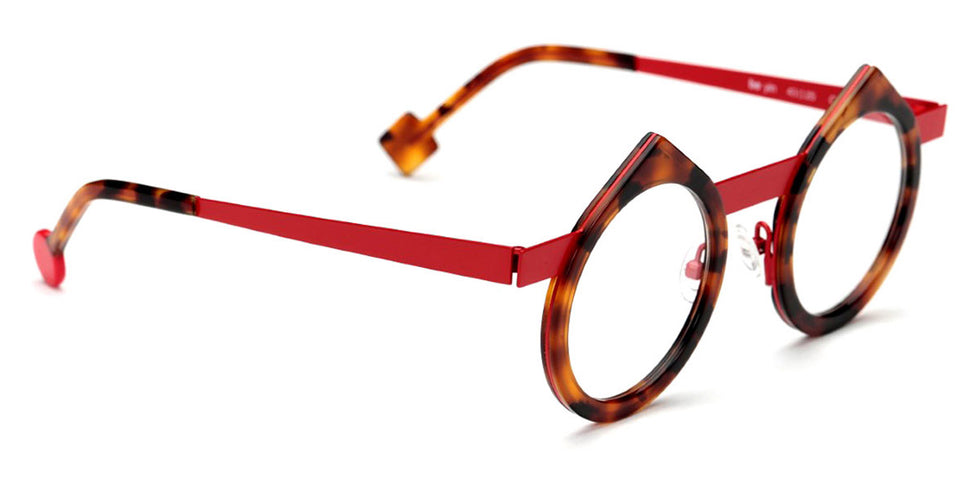 Sabine Be® Be Yin - Shiny Fawn Tortoise / Satin Red Eyeglasses