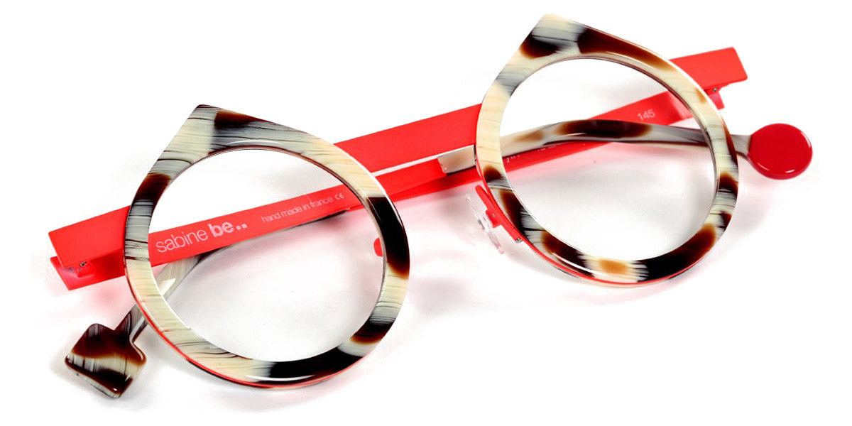 Sabine Be® Be Yin SB Be Yin 486 43 - Shiny Blond Horn / Satin Neon Orange Eyeglasses