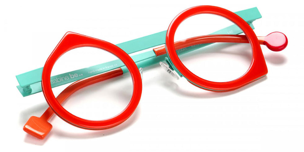 Sabine Be® Be Yoon - Shiny Orange / Satin Turquoise Eyeglasses
