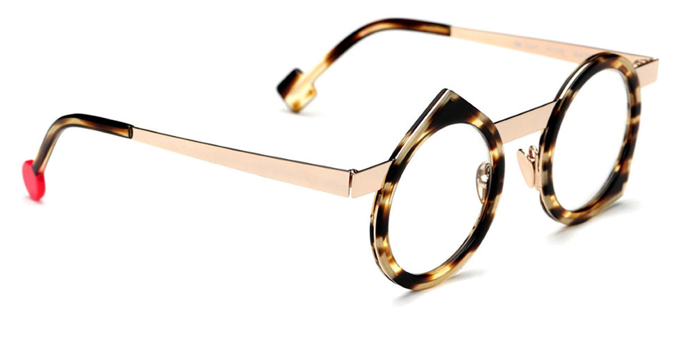 Sabine Be® Be Yoon - Shiny Flamed Tortoise / Polished Pale Gold Eyeglasses
