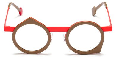 Sabine Be® Be Yoon SB Be Yoon 568 43 - Shiny Solid Beige / Satin Neon Orange Eyeglasses