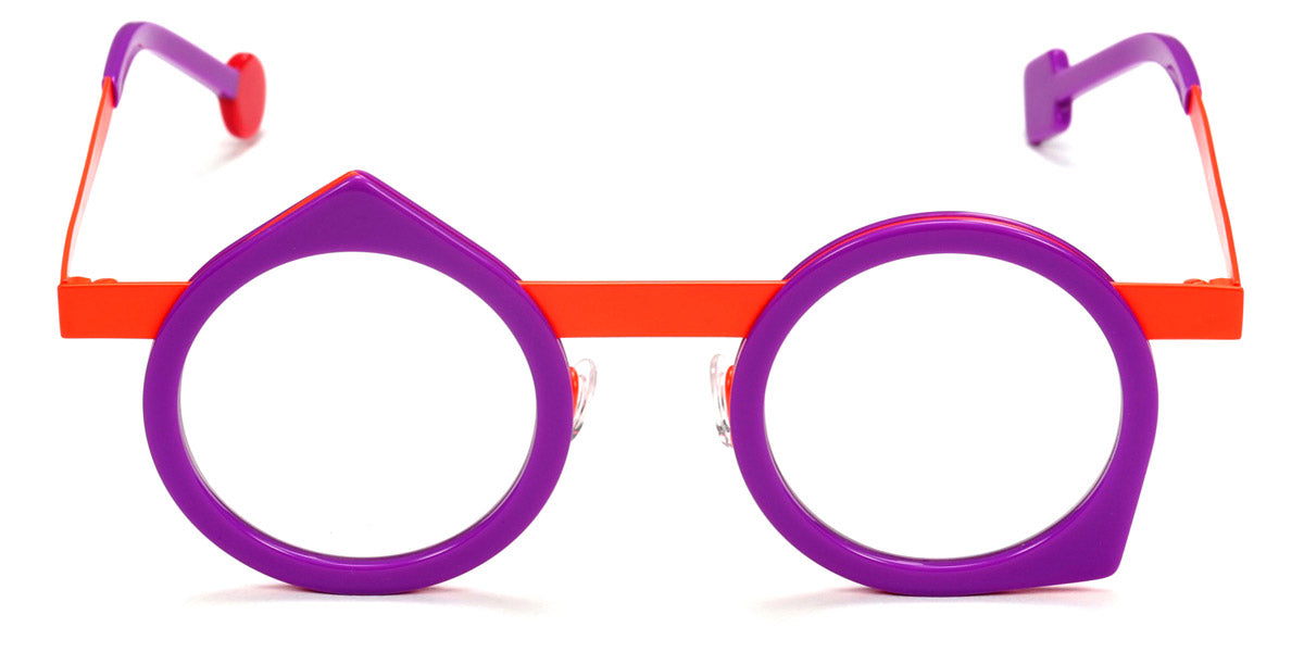 Sabine Be® Be Yoon SB Be Yoon 410 43 - Shiny Violine / Neon Orange Satin Eyeglasses