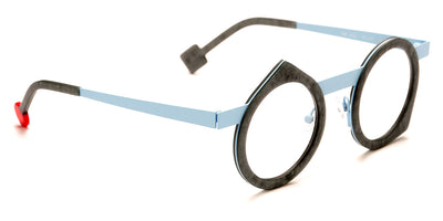 Sabine Be® Be Yoon SB Be Yoon 518 43 - Matt Marble Mouse Gray / Pastel Blue Satin Eyeglasses
