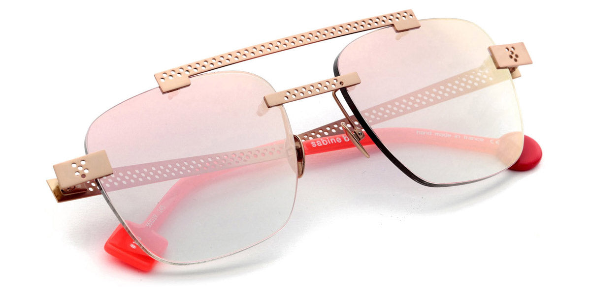 Sabine Be® Be Yourself Pierced Sun SB Be Yourself Pierced Sun 140 55 - Polished Rose Gold Sunglasses