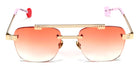 Sabine Be® Be Yourself Pierced Sun SB Be Yourself Pierced Sun 129 55 - Polished Pale Gold Sunglasses
