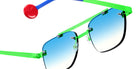 Sabine Be® Be Yourself Pierced Sun SB Be Yourself Pierced Sun 130 55 - Satin Neon Green Sunglasses