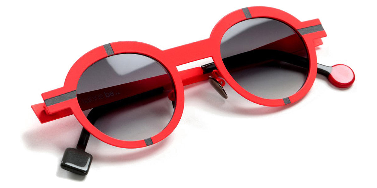 Sabine Be® Be Zinzin Sun SB Be Zinzin Sun 428 44 - Satin Neon Orange / Satin Ruthenium Sunglasses