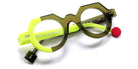 Sabine Be® Be Zoulou SB Be Zoulou 754 43 - Shiny Translucent Khaki / Shiny Neon Yellow Eyeglasses