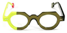 Sabine Be® Be Zoulou SB Be Zoulou 754 43 - Shiny Translucent Khaki / Shiny Neon Yellow Eyeglasses