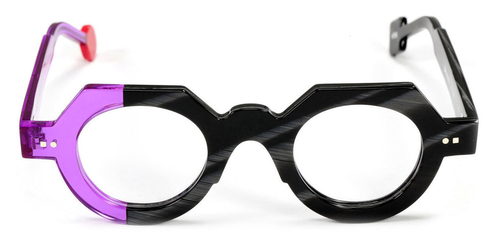Sabine Be® Be Zoulou SB Be Zoulou 756 43 - Shiny Tawny Grey / Shiny Translucent Purple Eyeglasses