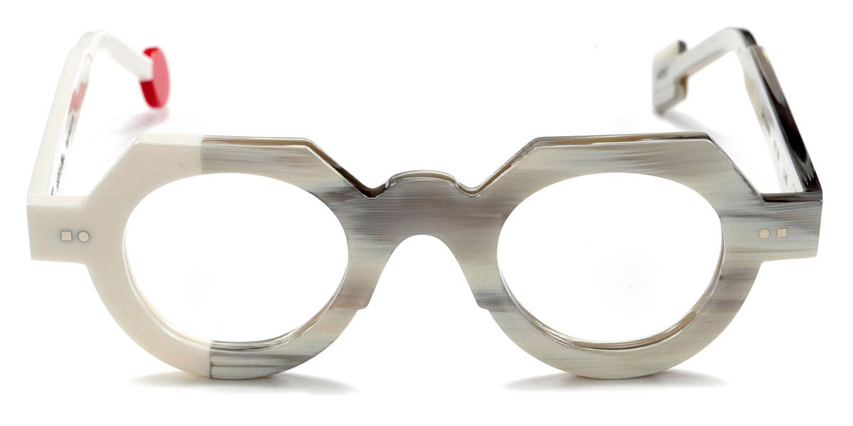 Sabine Be® Be Zoulou SB Be Zoulou 757 43 - Shiny Gray Horn / Shiny Whipped Cream Eyeglasses