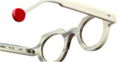 Sabine Be® Be Zoulou SB Be Zoulou 757 43 - Shiny Gray Horn / Shiny Whipped Cream Eyeglasses