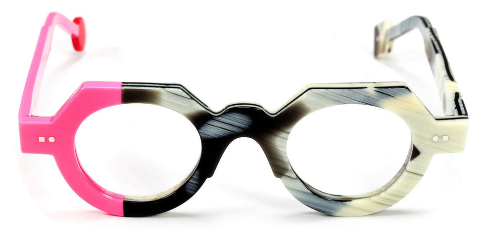 Sabine Be® Be Zoulou SB Be Zoulou 759 43 - Shiny Black Horn / Shiny Neon Pink Eyeglasses
