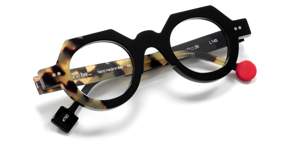 Sabine Be® Be Zoulou SB Be Zoulou 760 43 - Shiny Black / Shiny Tokyo Tortoise Eyeglasses