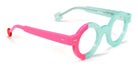 Sabine Be® Be Zozo SB Be Zozo 751 41 - Shiny Opal Turquoise / Shiny Neon Pink Eyeglasses