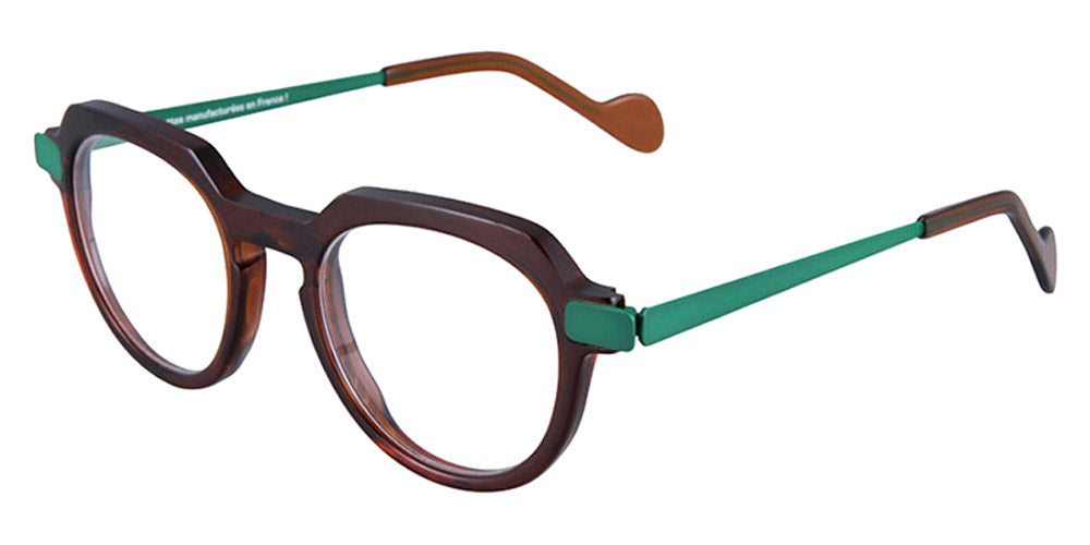 NaoNed® Beg Lann NAO Beg Lann 80M 48 - 80M Brown/Portobello Green Eyeglasses
