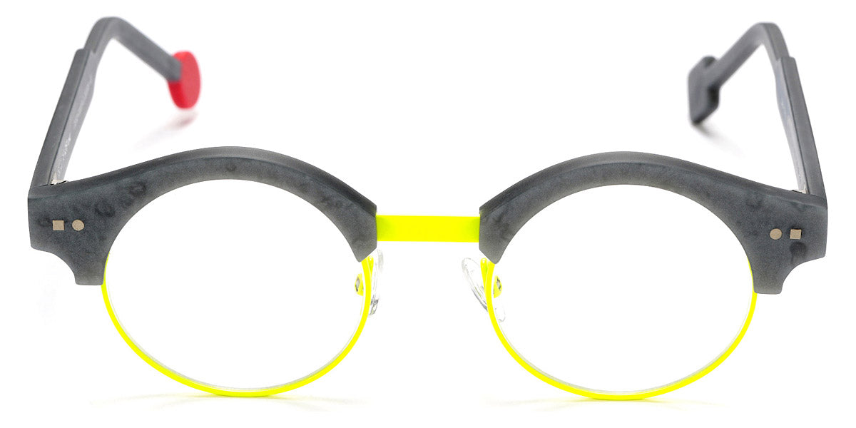 Sabine Be® Be Master Round SB Be Master Round 546 45 - Matte Marbled Mouse Gray / Satin Neon Yellow Eyeglasses