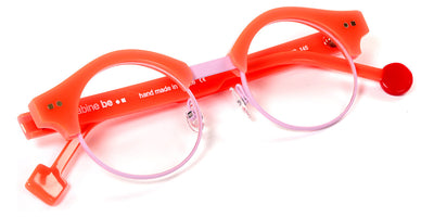 Sabine Be® Be Master Round SB Be Master Round 549 45 - Shiny Neon Miami Orange / Satin Baby Pink Eyeglasses
