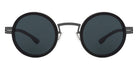 Ic! Berlin® Bent ICB IC0030 BENT 05A 43 - Gun-Metal-Black-Rough/Smoke Lenses Sunglasses
