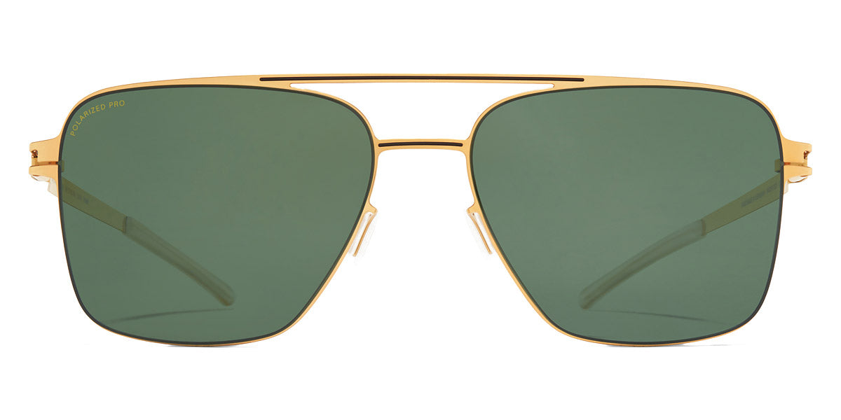 Mykita® BERNIE MYK BERNIE Gold/Black / Polarized Pro Green 15 56 - Gold/Black / Polarized Pro Green 15 Sunglasses