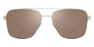 Mykita® BERNIE MYK BERNIE Silver/White / Polarized Pro Hi-Con Brown 56 - Silver/White / Polarized Pro Hi-Con Brown Sunglasses