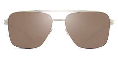 Mykita® BERNIE MYK BERNIE Silver/White / Polarized Pro Hi-Con Brown 56 - Silver/White / Polarized Pro Hi-Con Brown Sunglasses