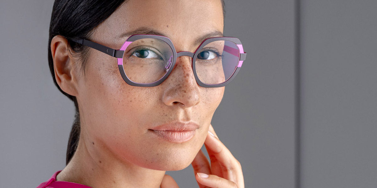 Blackfin® BIARRITZ BLF BIARRITZ 1615 49 - Chestnut Brown/Deep Magenta Eyeglasses