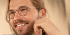 Blackfin® BIG SUR BLF BIG SUR 1578 45 - Light Gold/Blackfin Black Rims Eyeglasses