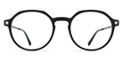 Mykita® BIKKI MYK BIKKI C95 Black/Silver/Black 47 - C95 Black/Silver/Black Eyeglasses