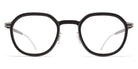Mykita® BIRCH MYK BIRCH MH49 Pitch Black/Matte Silver 47 - MH49 Pitch Black/Matte Silver Eyeglasses