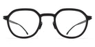 Mykita® BIRCH MYK BIRCH MH6 Pitch Black/Black 47 - MH6 Pitch Black/Black Eyeglasses