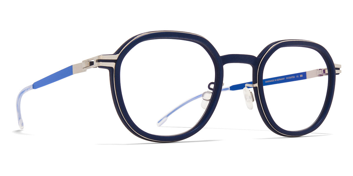 Mykita® BIRCH MYK BIRCH MHL3 Navy/Shiny Silver/Yale Blue 47 - MHL3 Navy/Shiny Silver/Yale Blue Eyeglasses