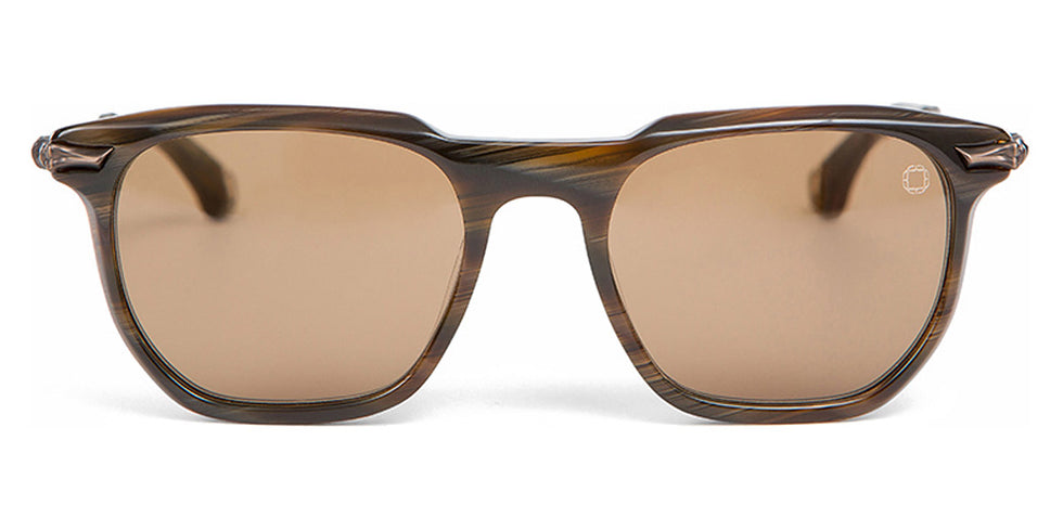 Blake Kuwahara® BK1009 SUN BLK BK1009 SUN BROWN HORN 50 - BROWN HORN Sunglasses