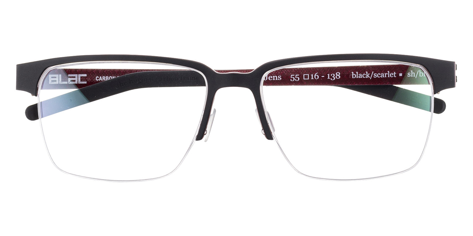 BLAC® JENS Eyeglasses - BLACK-SCARLET